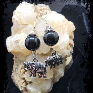 Elephant Earrings luck wisdom protection